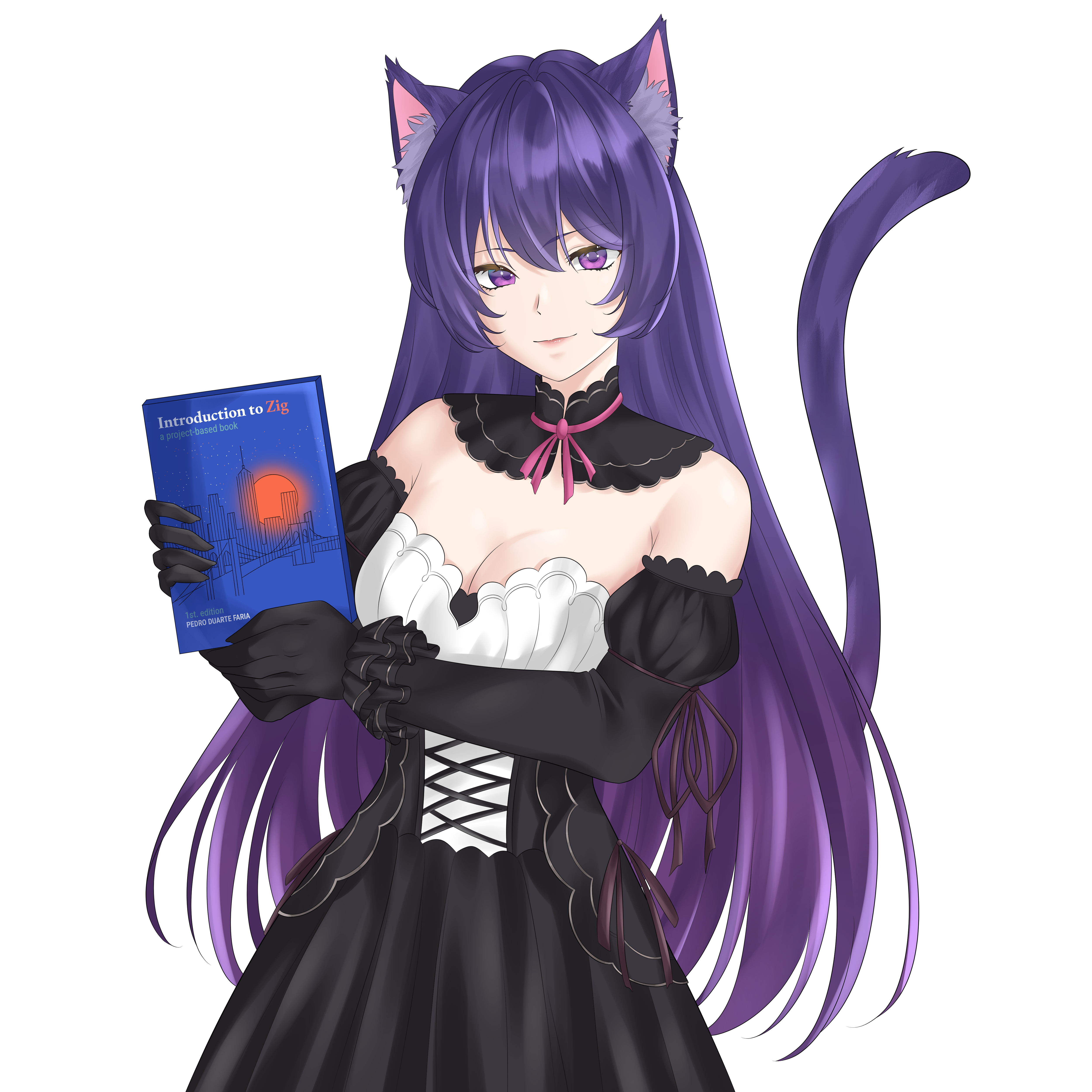 Nyx Lang mascot, inspired by Quinn